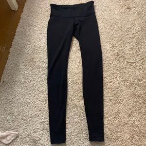Black lululemon leggings size 4 length 28